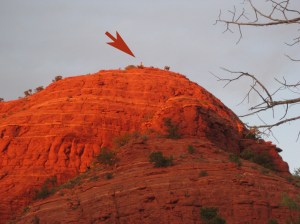 Tiny person on top of Sugarloaf