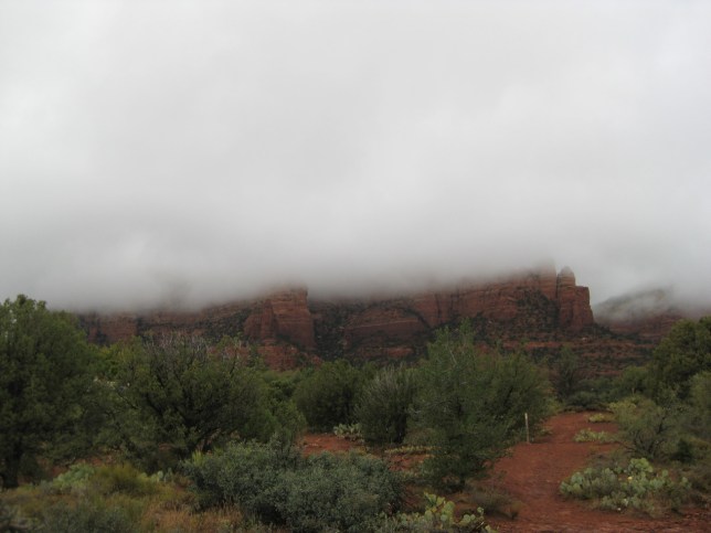 Clouds Covering the Red Rocks