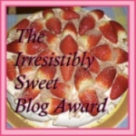 The Irresistibly Sweet Blog Award 