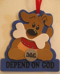 Depend on God dog craft