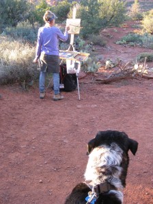 Bongo Watching an Artist