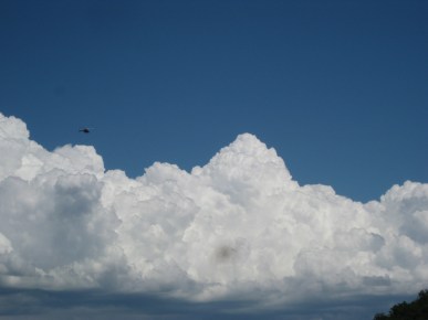 Helicopter and Cloud Buildups