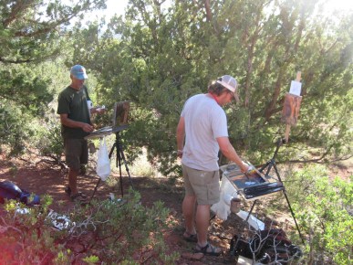 Artists doing Plein Air Painting