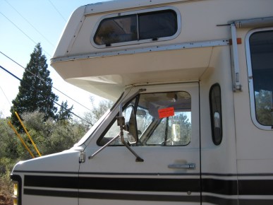 RV with a Police Sticker in the Window