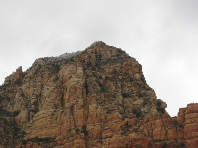 Thunder Mountain with a little snow on top