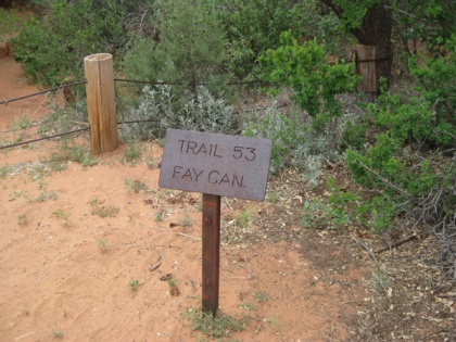 Fay Canyon Trail Sign
