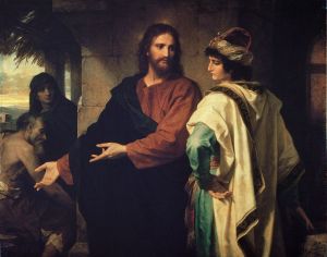 Christ and the Rich Young Ruler - Heinrich Hofmann (1824–1911)