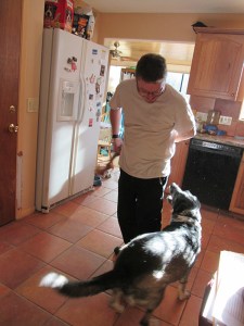 Bongo playing with a friend