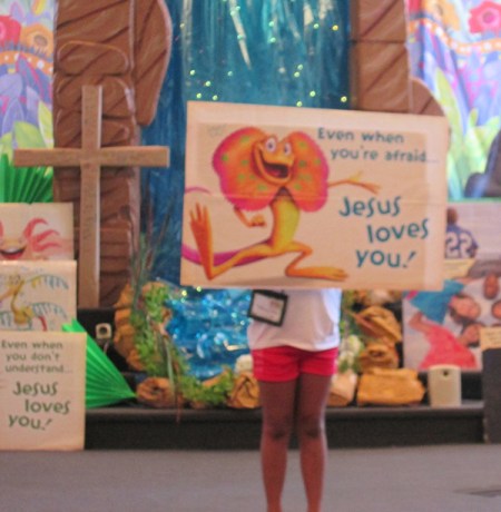 Vacation Bible School Weird Animal sign